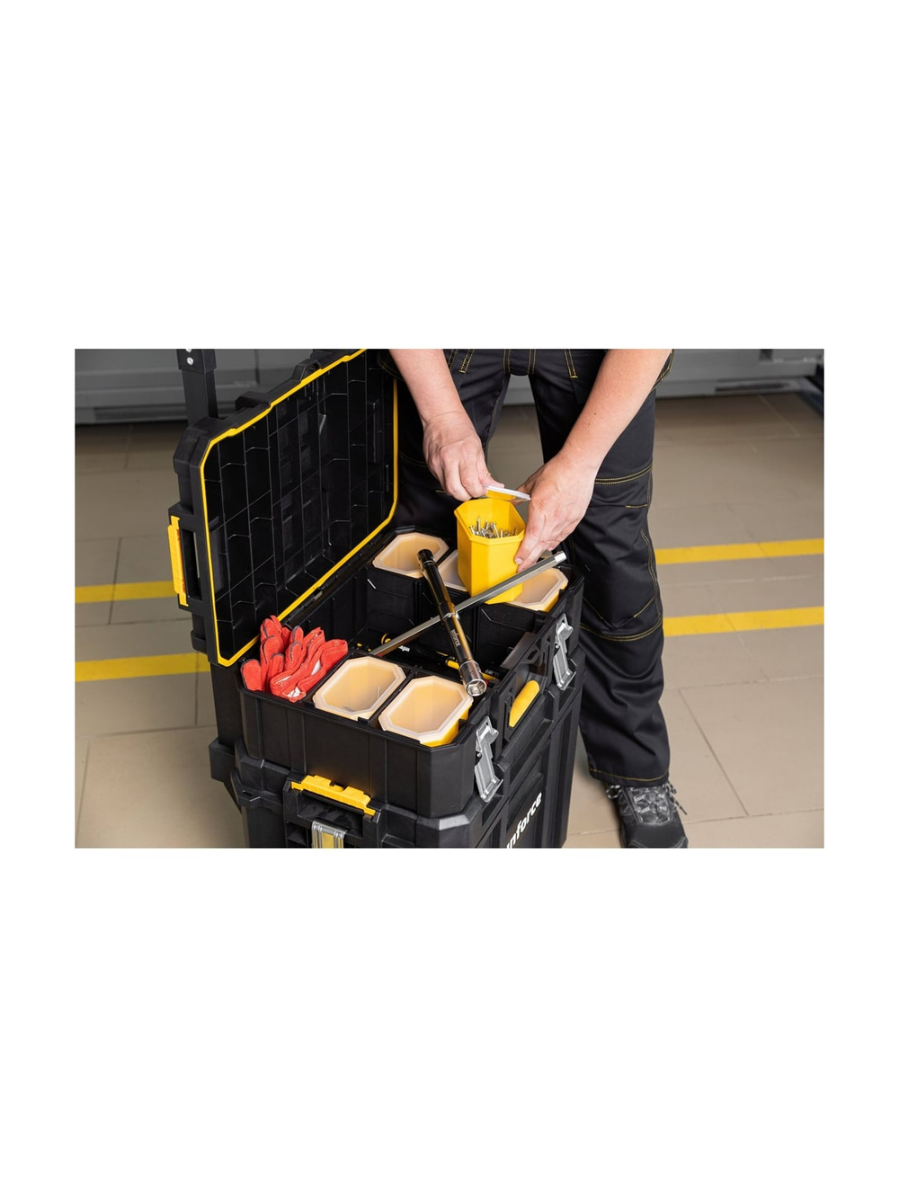 Ящик на колесах Inforce с возможностью объединения в систему MODULAR SYSTEM 06-20-13