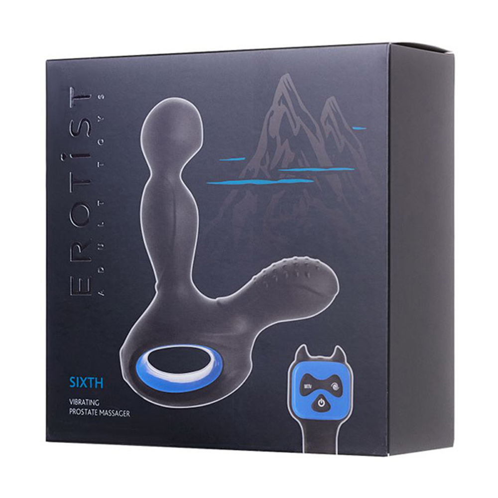 Вибростимулятор простаты 14,5см с подогревом и пультом ДУ Erotist Toys Sixth