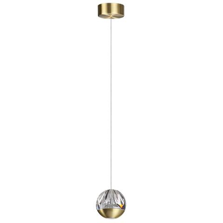 5101/5L L-VISION ODL25 559 латунь/прозрачный/акрил Подвес 2 в 1 LED 5W 4000K 300Лм SONO
