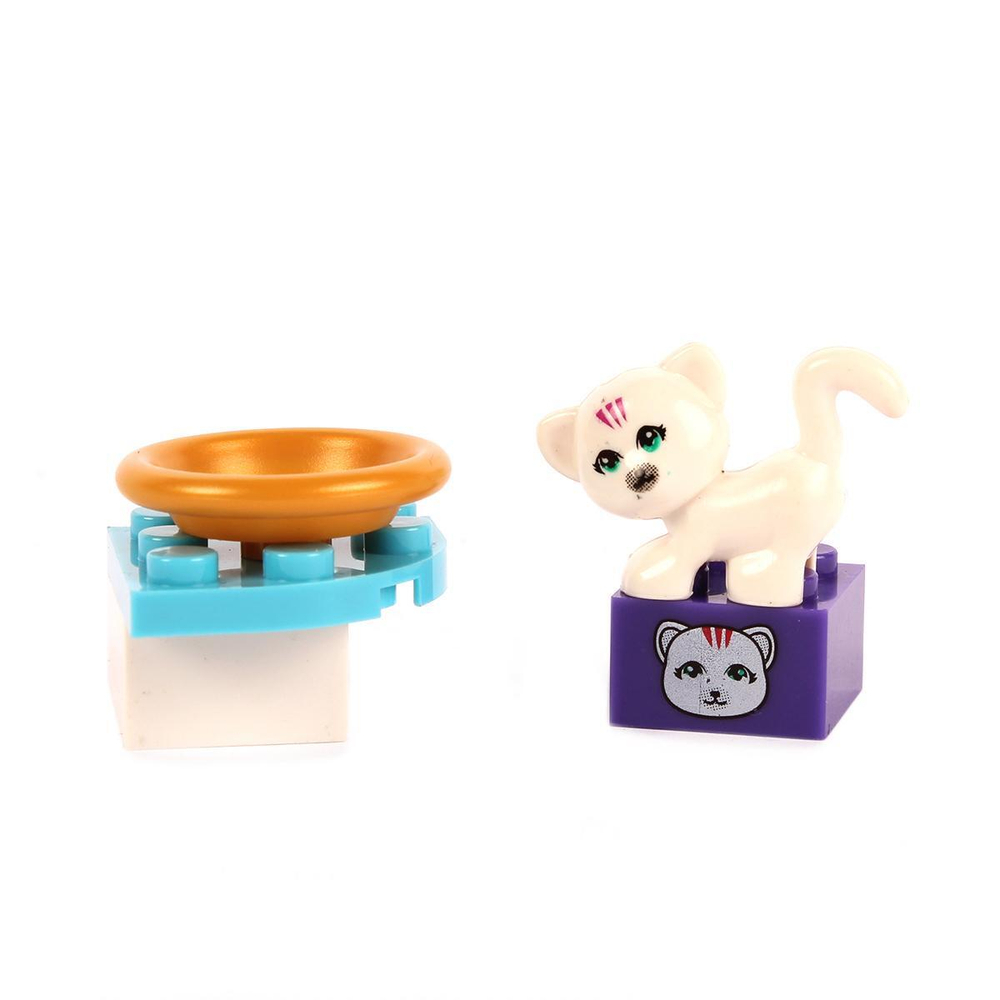 Конструктор блочный Аусини для девочек 41дет., коробка 24209