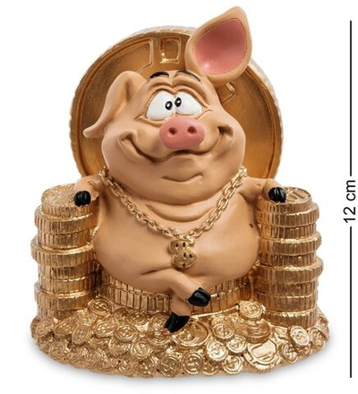 RV-614 Статуэтка Свинка ''Желаю богатства''