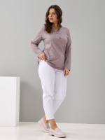 Блузка БЛ-22/темнобежевый-рогожка