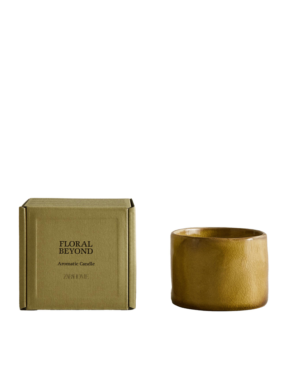 Zara Home Свеча ароматическая Floral Beyond 150 г, растительный воск, аромат цветочный, Розовый