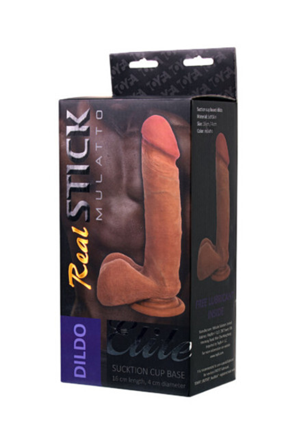 Фаллоимитатор TOYFA RealStick Elite Mulatto на присоске, (21 см) (Цвет: коричневый)