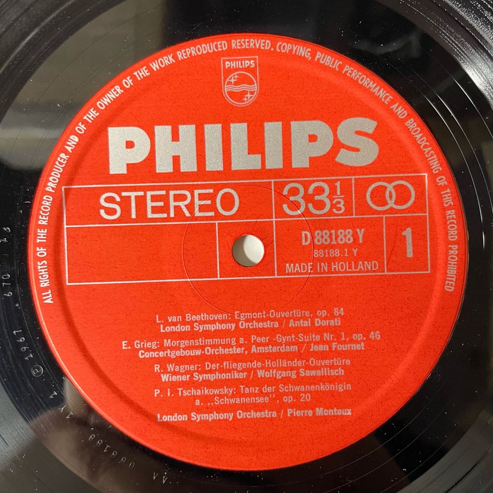 Винтажная виниловая пластинка Сборник Классической Музыки, Бетховен, Григ, Вагнер, Чайковский, Шопен, Моцарт Festliches Konzert Праздничный Концерт (Германия 1967)