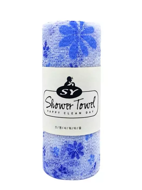 SY Happy Clean Day Shower Towel Массажная мочалка полотенце для душа, 1 шт