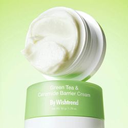 BY WISHTREND Барьерный крем с зелёным чаем и церамидами Green Tea & Ceramide Barrier Cream (50 гр)