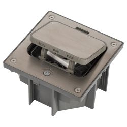 Люк ЭРА ОФИС 18-6002-03 IP66 в бетон с розеткой под шестигранник серый