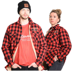 Рубашка мужская в клетку теплая с длинным рукавом  XXL