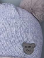 Шапка детская зимняя вязаная с ушками