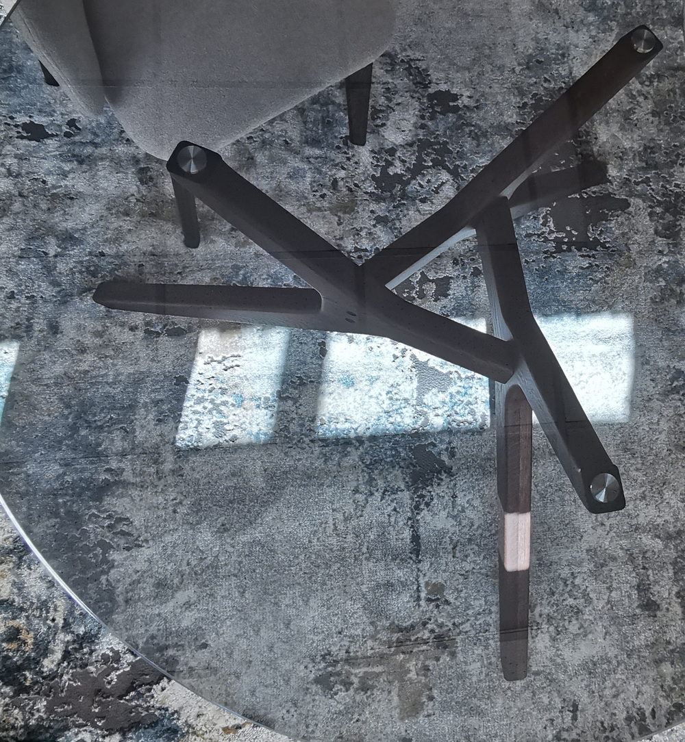 Дизайнерский стол TRIANGLE GLASS 90