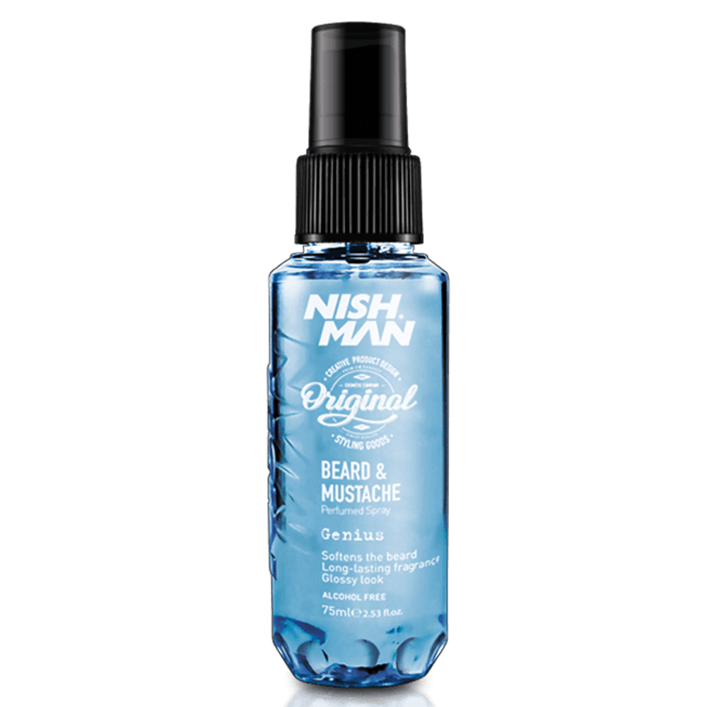NISHMAN BEARD & MUSTACHE #2 PARFUM GENIUS - Парфюм спрей для бороды 75 МЛ