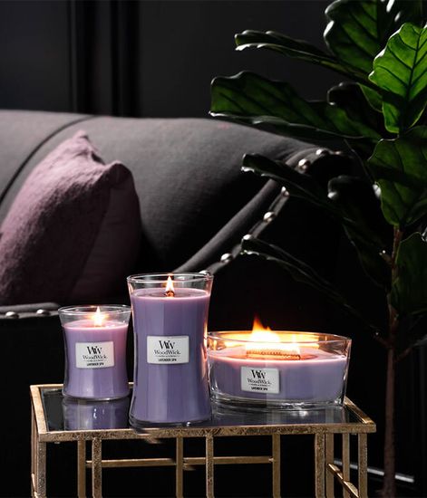 Лавандовый спа, ароматическая свеча эллипс, WoodWick