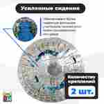 Светящийся зорб «Neo» ПВХ, усиленные сиденья, диаметр 2,8 м