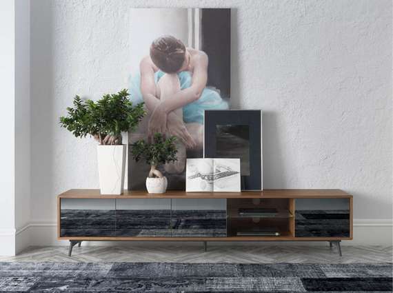 Тумба под ТВ Angel Cerda 3048, 240х50 см, орех