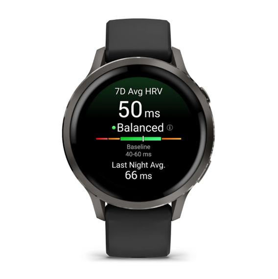 Умные часы Garmin Venu 4 - 41мм темно-серый с черным ремешком