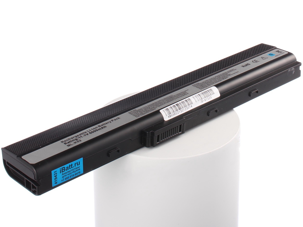 Аккумулятор iBatt 6800mAh, для A32 K52J A52J A42 A52 K52f K52 K52DR K42J PRO5IJ K52N K52JT K52Jr K42 K52JU K52JC A52F X52N X42J K42F B53 K42D K42JC A42F K42Jr A52D A52N A52JT K52JV P52F