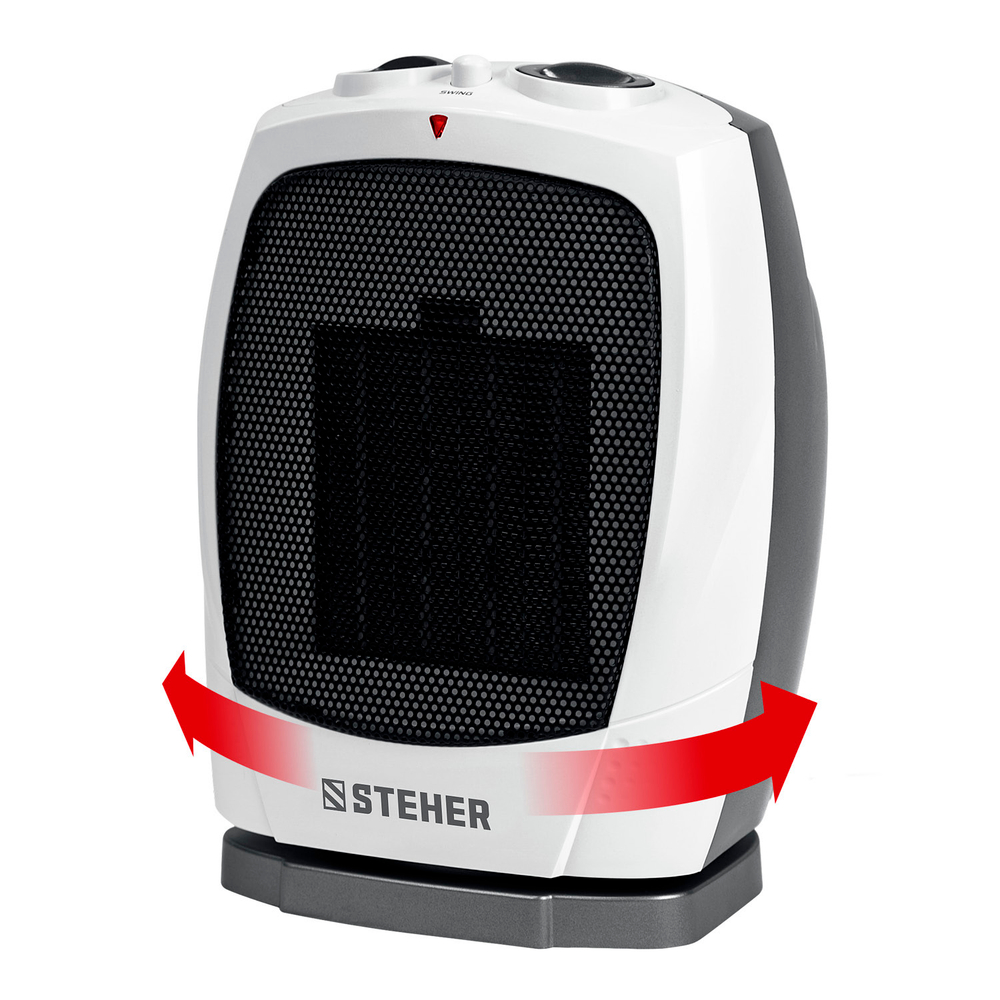 STEHER 2 кВт, тепловентилятор, металло-керамический нагревательный элемент, автоповорот (SVK-2000T)