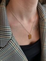 Подвеска карта таро Влюбленные малая позолота La Lune