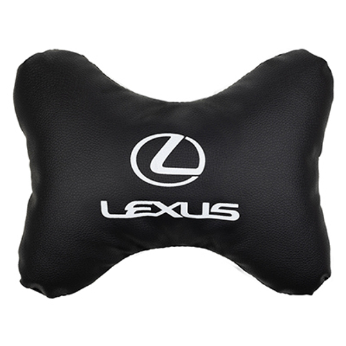 Подушка - подголовник Skyway экокожа 30 х 20 см черная Lexus