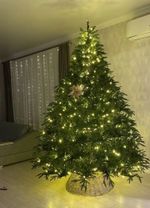 искусственная ель "Престиж" с лампочками, с встроенной гирляндой, ель светящаяся