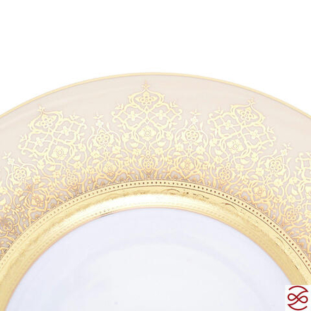 Набор тарелок Falkenporzellan Constanza Marakesh Cream Gold 29 см (6шт)