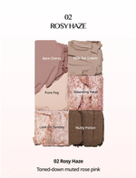 CLIO  Компактная палетка теней для век 02 Rosy Haze (теплые розовые оттенки) pro eye pallete mini