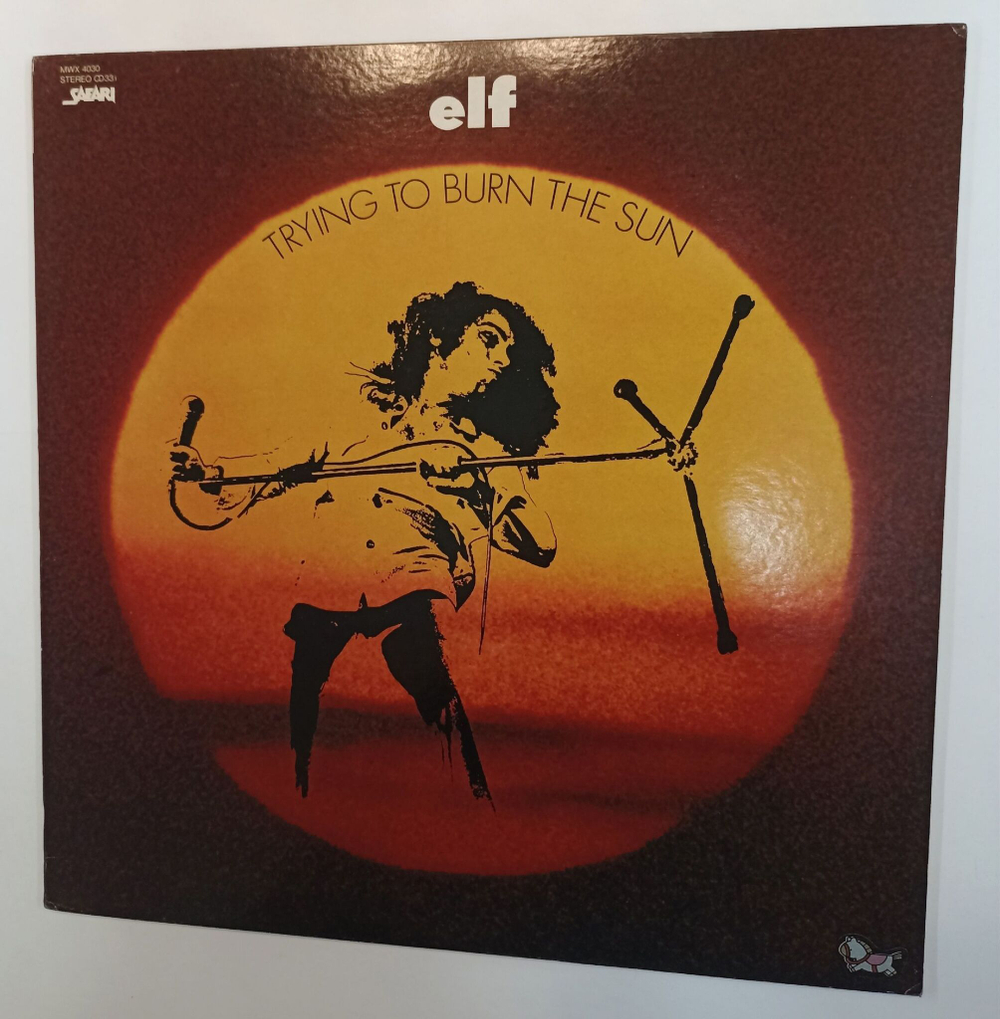 Винтажная виниловая пластинка LP ELF Trying To Burn The Sun (Japan 1980)