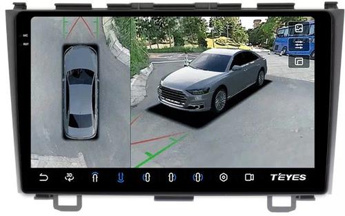 Магнитола для Honda CR-V 3 2006-2012 - Teyes CC3-2K-360 на Android 10, Быстрая, 2K QLED, CarPlay, 4G SIM-слот, 4 камеры в комплекте