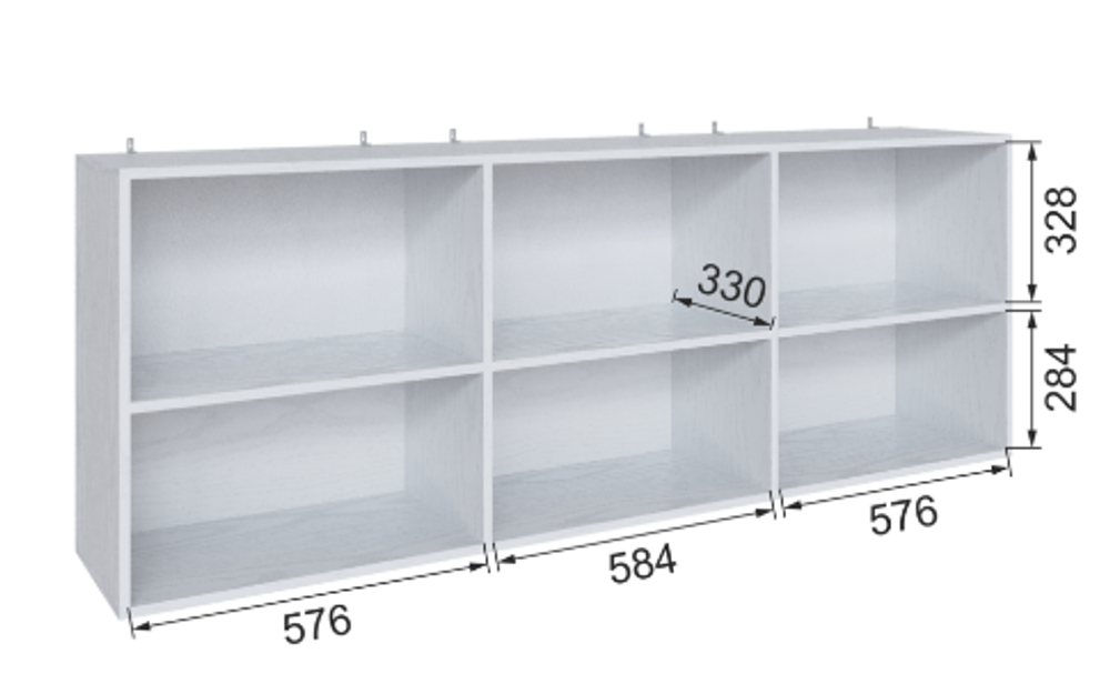 Полка навесная Бруклин 180ГНГ-4
