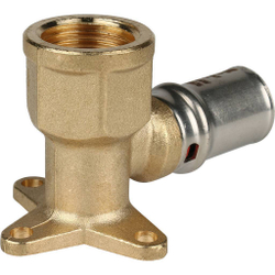 Угольник настенный с креплением короткий 1/2"х16