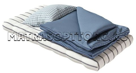 Спальный комплект Бригадир 90 для рабочих (матрас, подушка, одеяло)