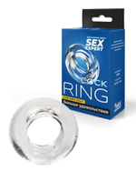 Прозрачное эрекционное кольцо-бублик (Цвет: прозрачный)