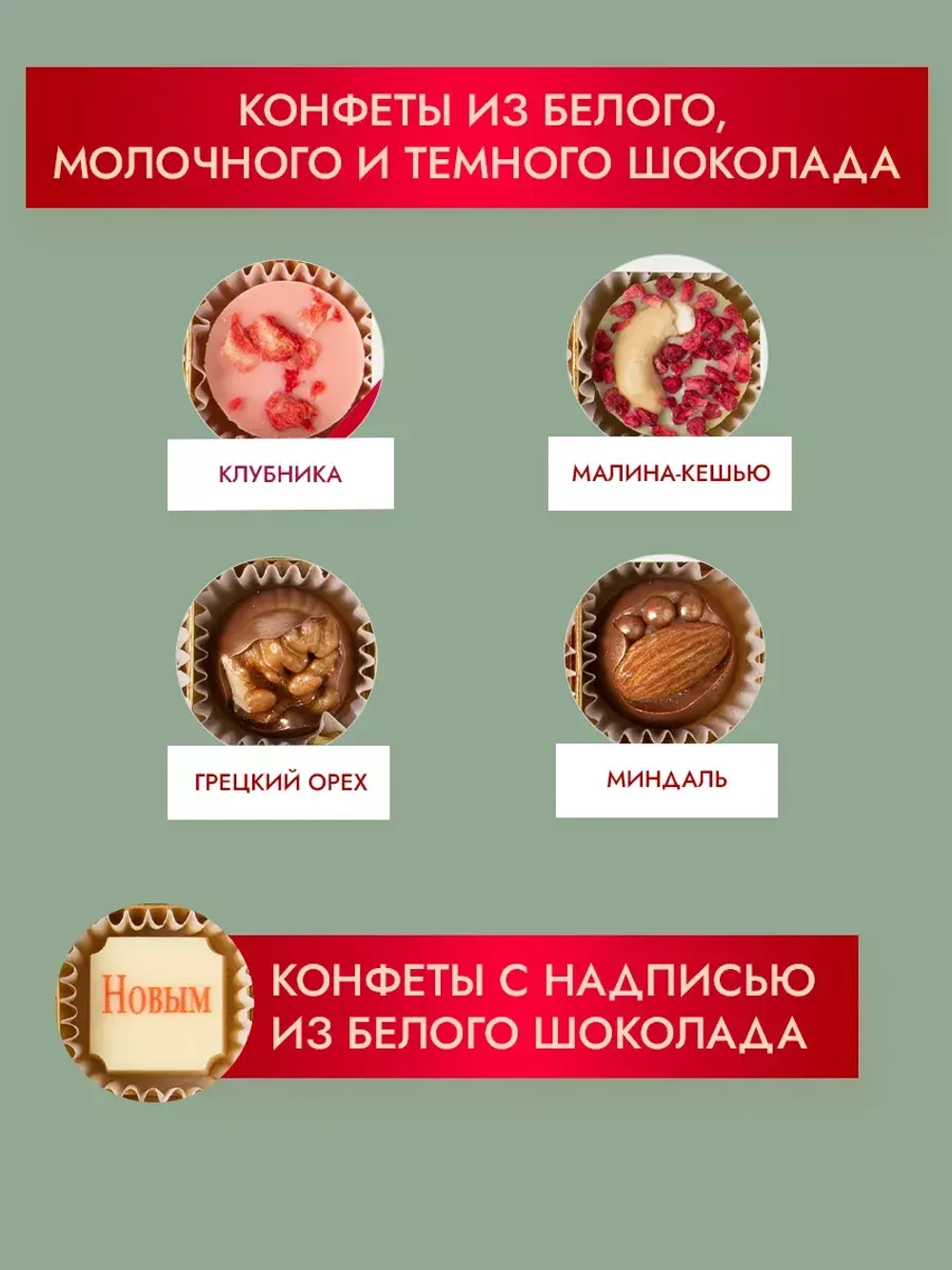 Конфеты шоколадные набор подарочный на Новый год