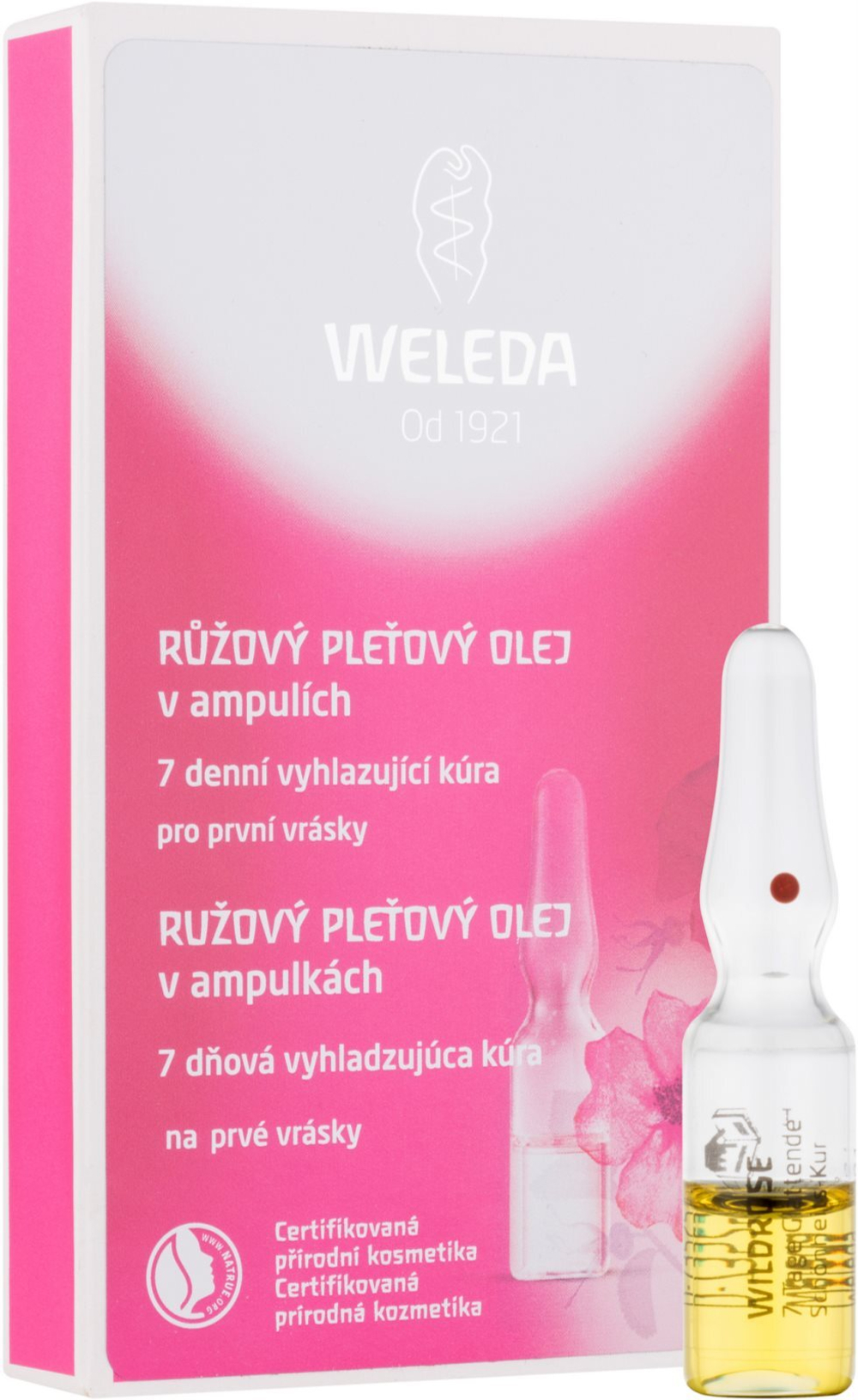 Weleda Rose - масло для лица в ампулах - 7-дневный разглаживающий уход /   7x0.8  ml  / GTIN 4001638081900