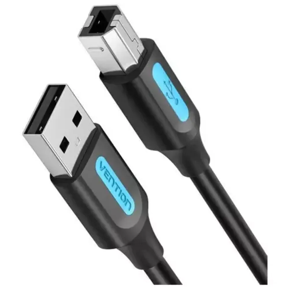 Кабель Vention USB 2.0  A--B (1.5м) , Black, COQBG