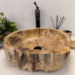 Раковина из окаменелого дерева OD-62104 49*42*15 0088