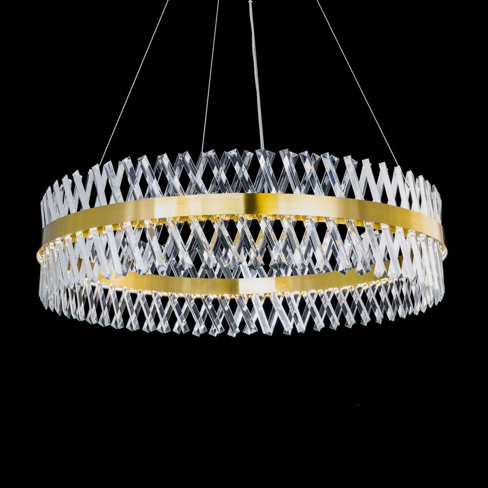 Citilux Ричард CL336103 LED Люстра хрустальная с пультом Бронза