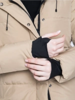 Куртка зимняя удлиненная с капюшоном