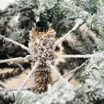 Заснеженная елка с шишками «Saint Paul» (Литая+пвх) от 1,8 м до 3 м