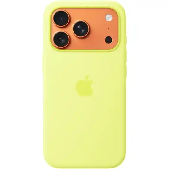 Чехол Apple iPhone 17 Pro Silicone Case with MagSafe - Neon Yellow (MGFH4) неоново желтый