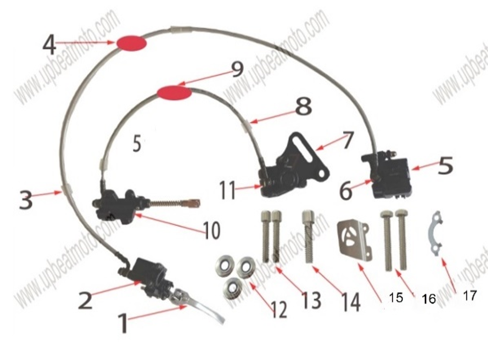 Запчасти I к питайку Motax MX 125, KTM 125, MOTAX 140