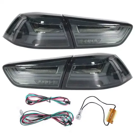 Задние фонари Мицубиси Лансер 2007-2016 Тонированные V8 Type