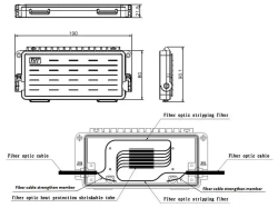 Муфта оптическая проходная CH021, 2 порта, до 12 волокон