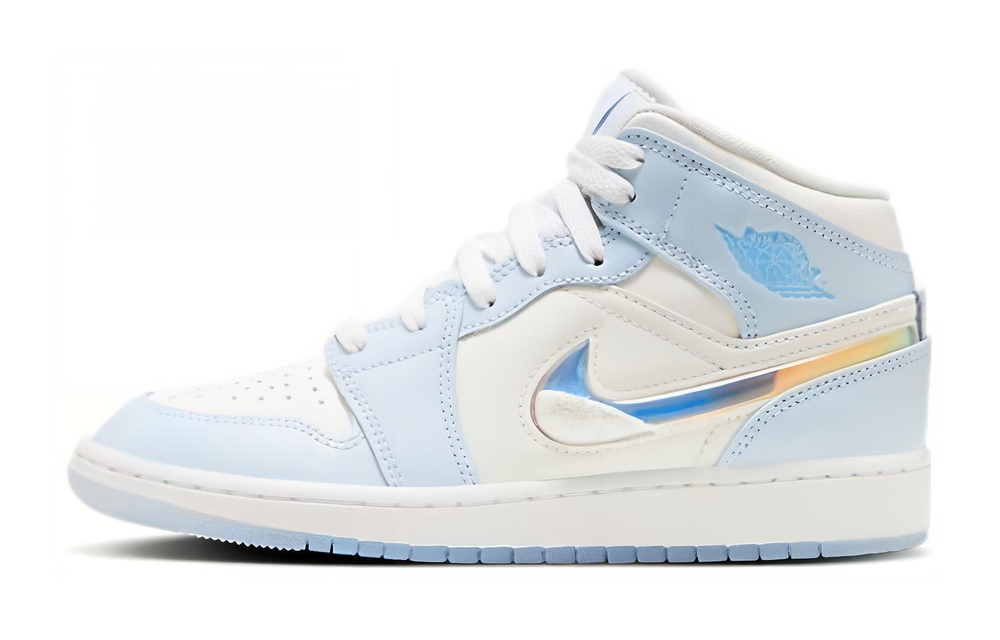 Jordan 1 Mid SE Glitter Swoosh GS