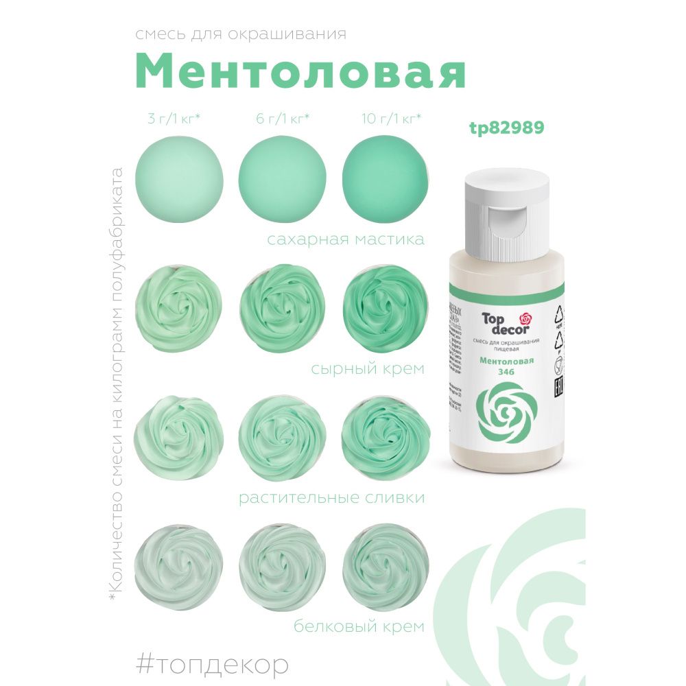Пищевой краситель гелевый "Ментоловый"