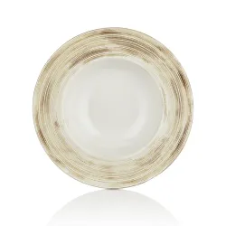 Тарелка глубокая 480 мл d 28 см h5,8 см для пасты, для супа Falme Brown By Bone Innovation [6]