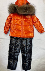 Пуховой костюм для детей Moncler Orange