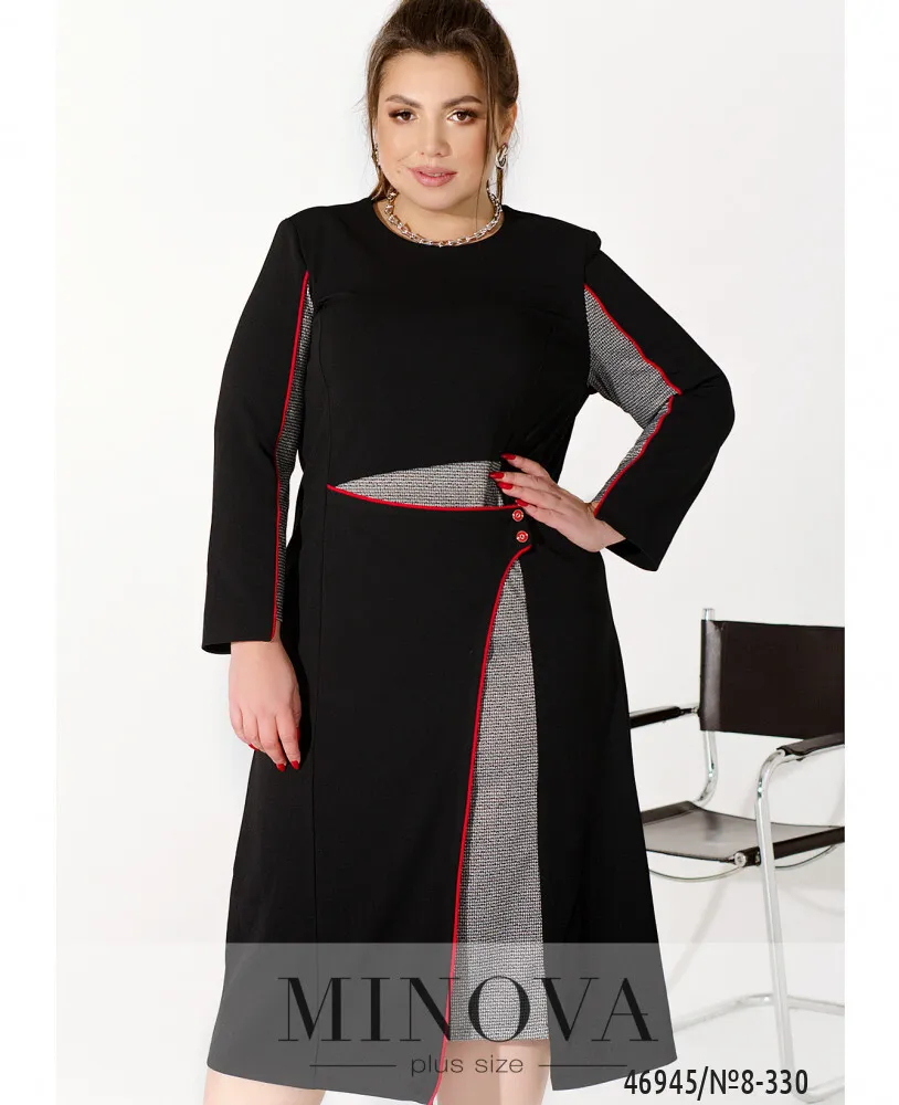 Платье 8-330-чёрный Minova