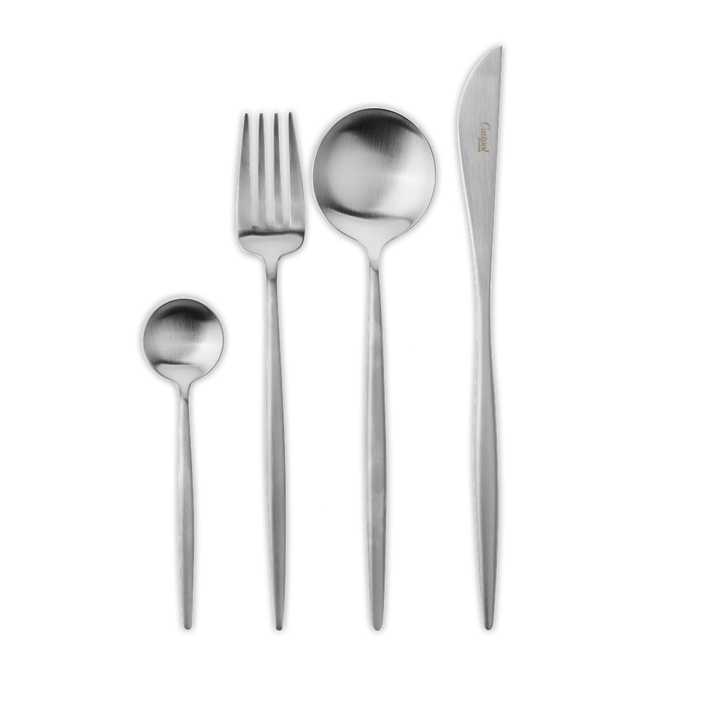 Набор столовых приборов на 6 персон 24 предмета Cutipol Moon matte в подарочной упаковке